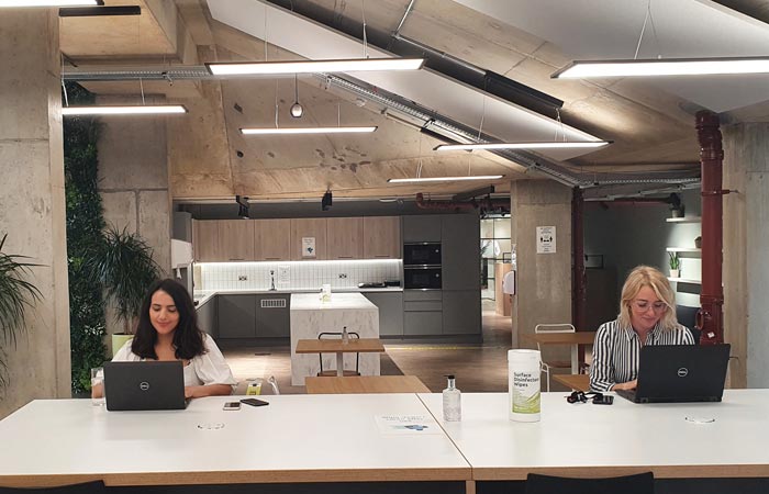People working at the Coworking Space