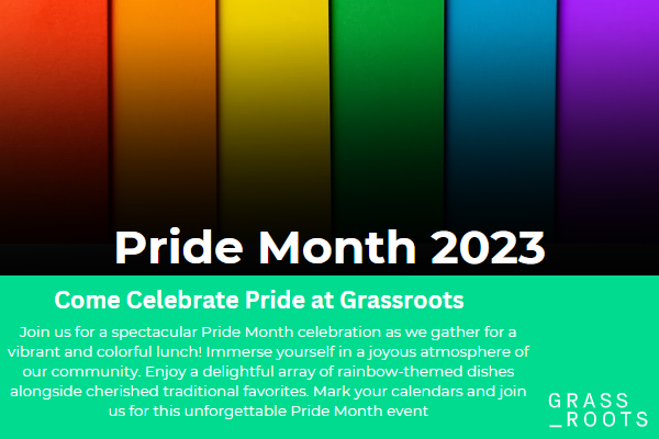 Pride Month Lunch celebration 2023 at grassroots.