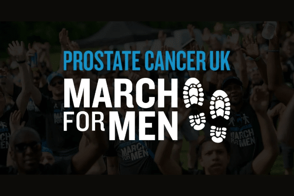 Prostate cancer uk - march for men 2023 poster