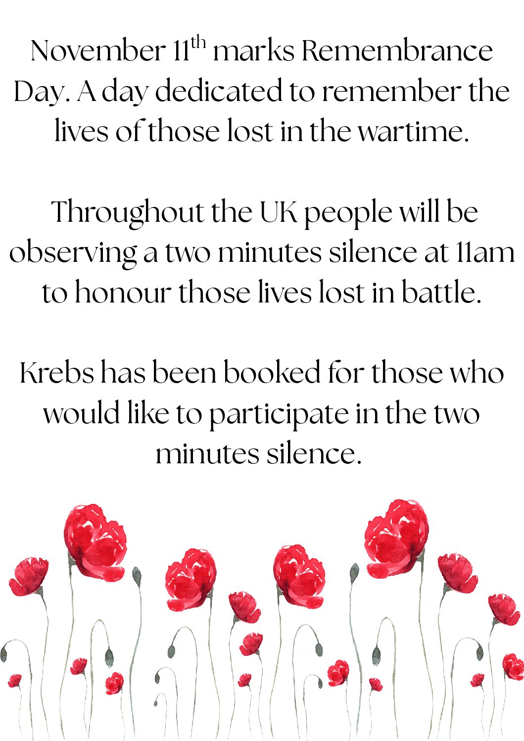 Remembrance Day Poster